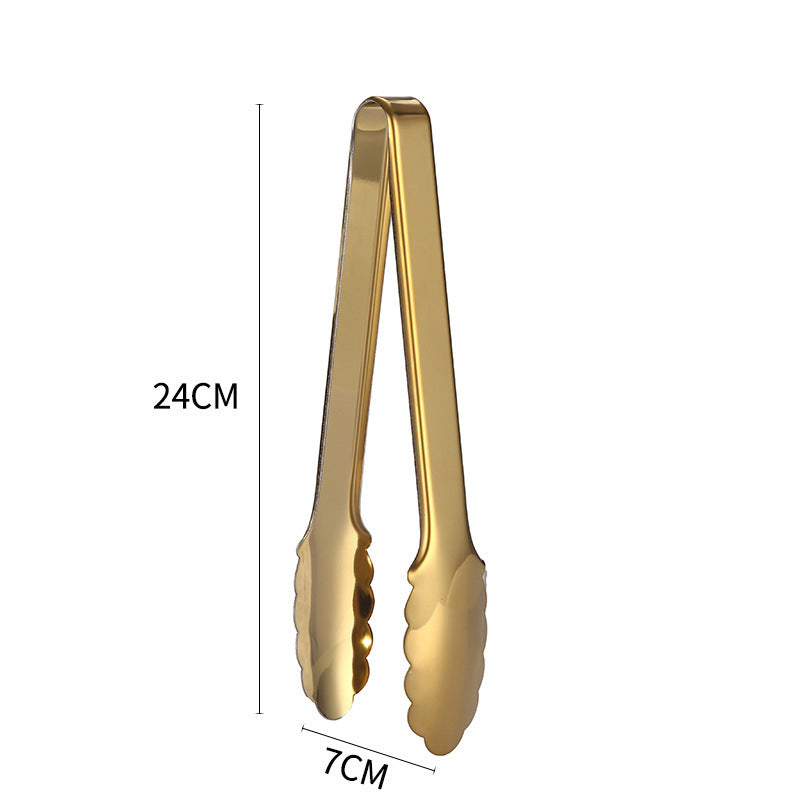 Golden Serving Tongs