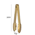 Golden Serving Tongs