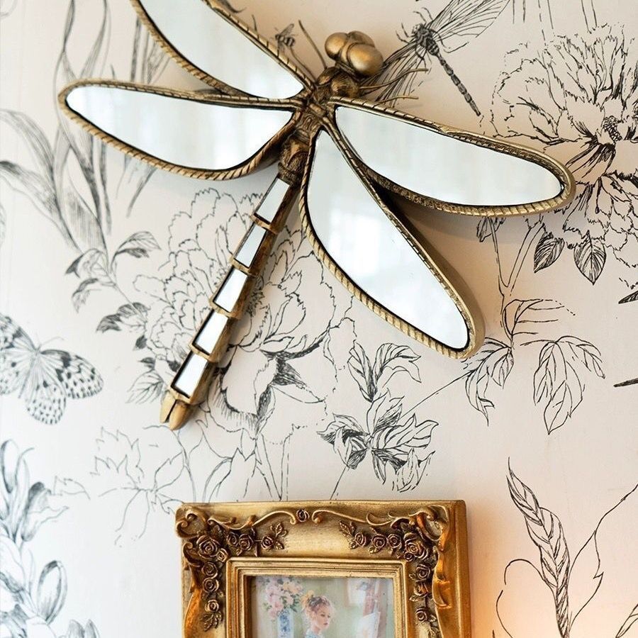 Butterfly Mirror Wall Hanging