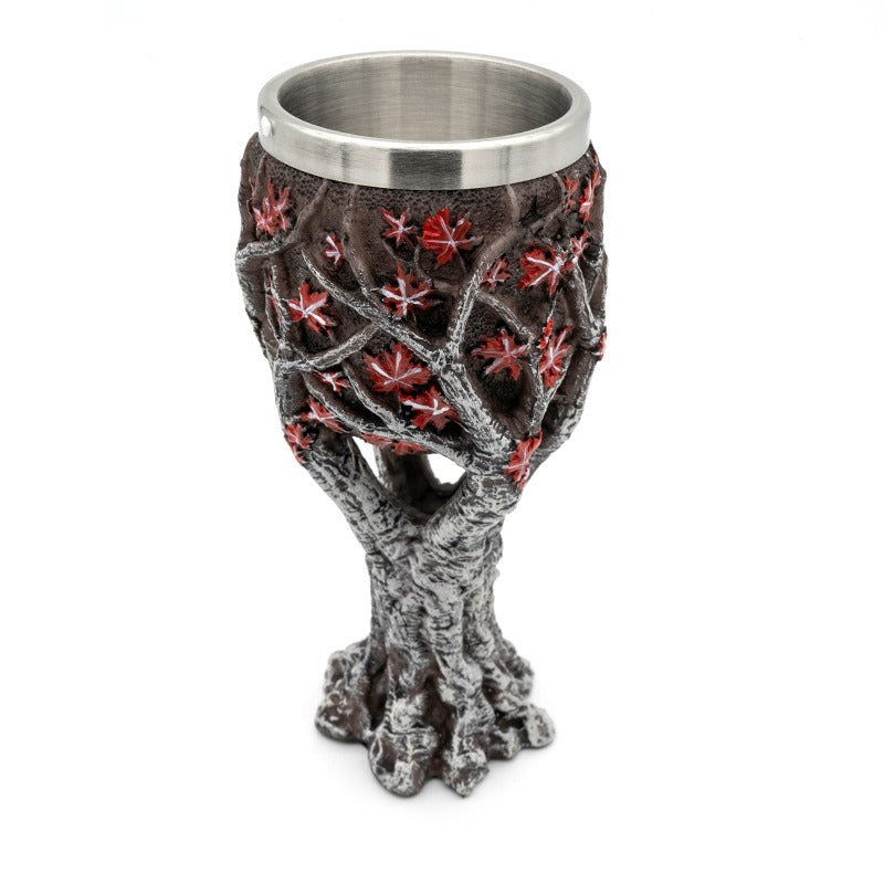 Skeleton head home wine glass ornaments