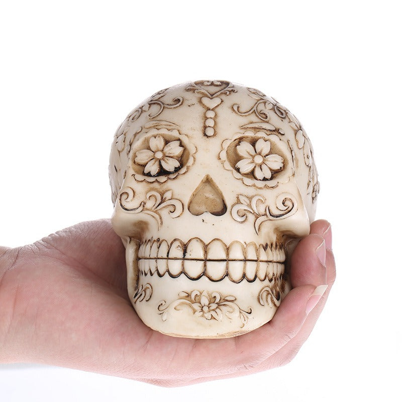 Plum blossom skull home resin ornaments