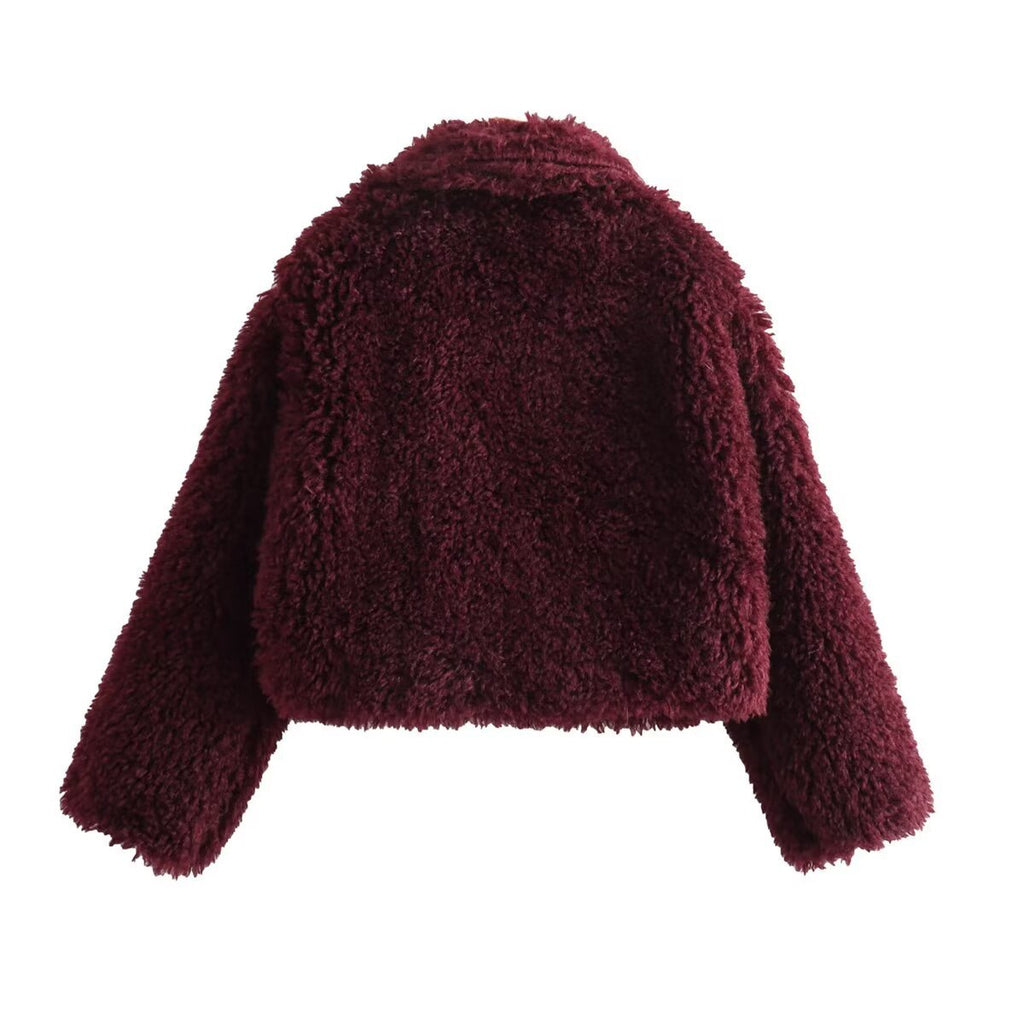 Artificial fur warm fur coat for women's clothing