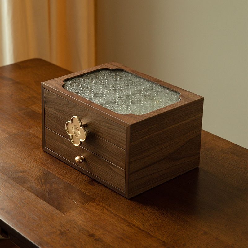 Glass storage box