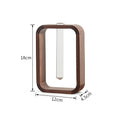 Solid Wood Test Tube Vase Black Walnut Hydroponic Planter