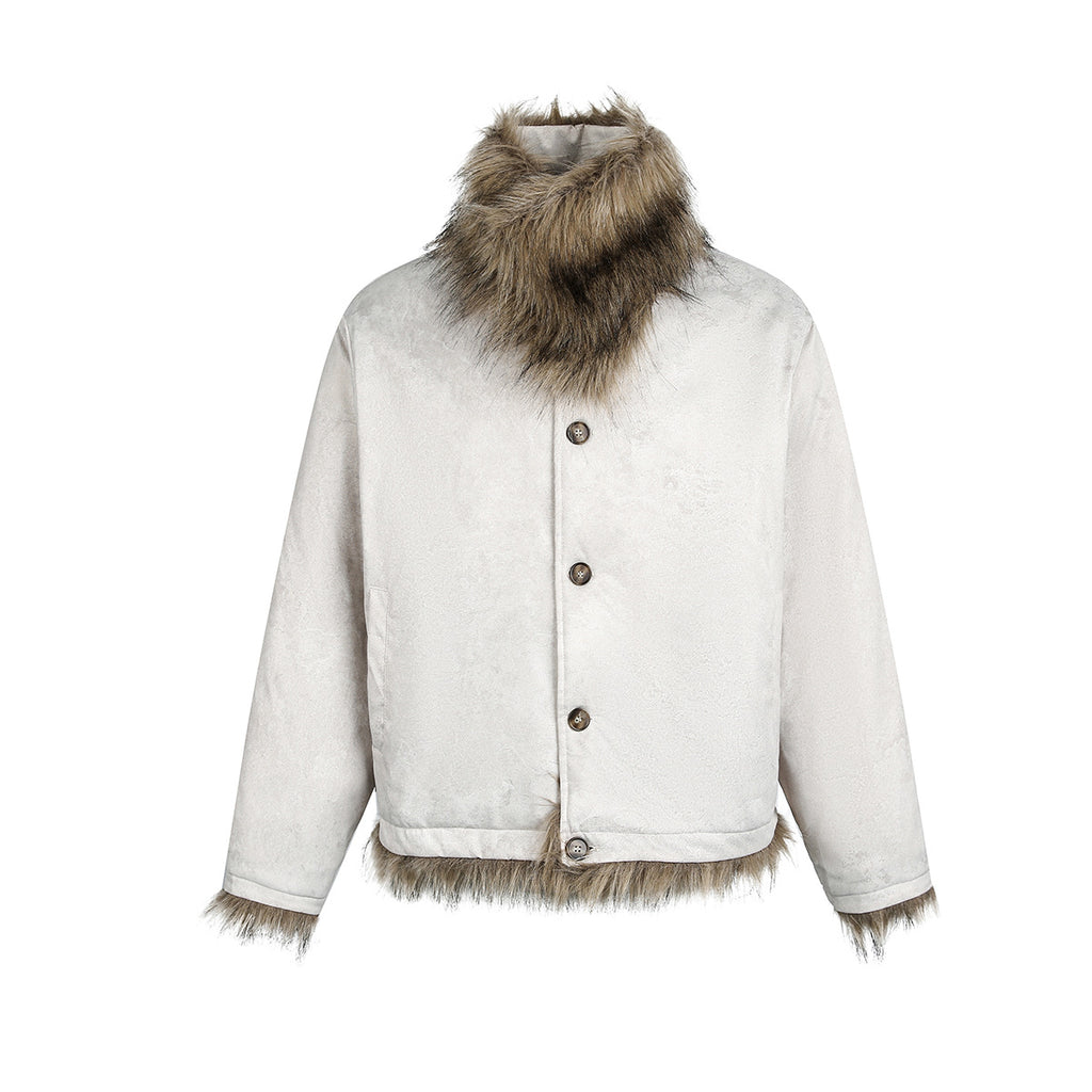 Fur fur collar warm cotton clothing