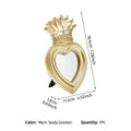 Golden Crown Oval Makeup Mirror