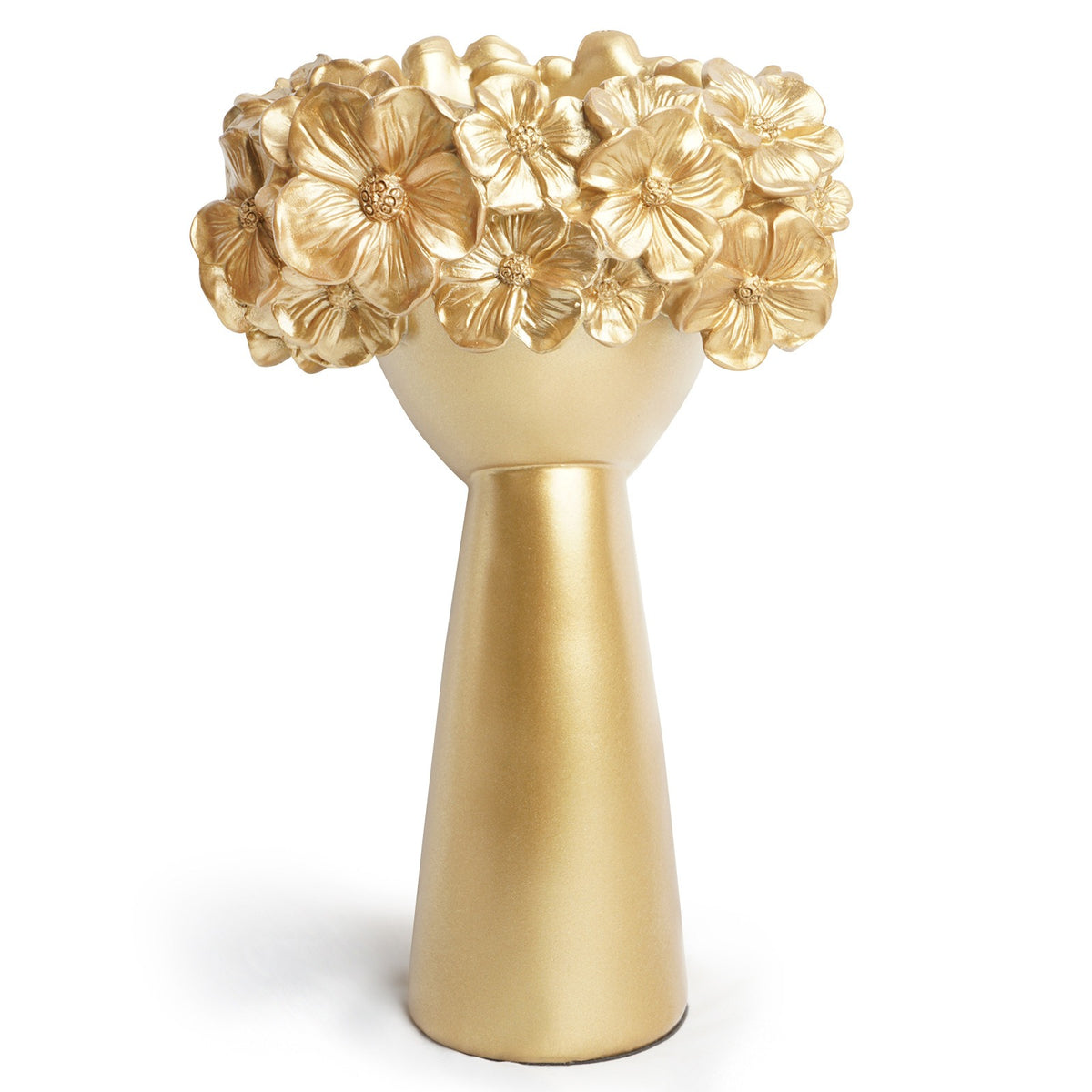 gold flowerpot home resin ornaments