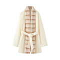 Imitation fur fur collar woolen coat