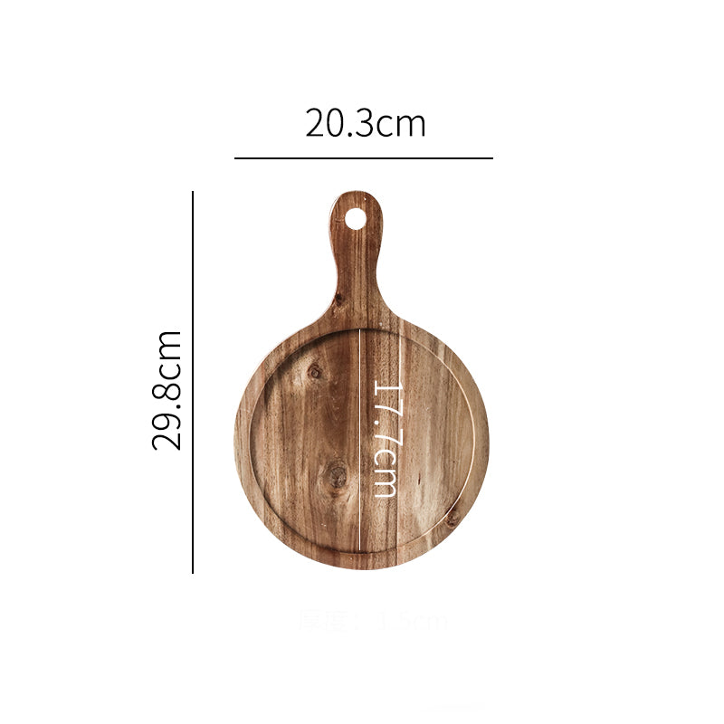 Steak plate Wood Western plate Pizza tray