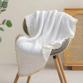 Lace-Edged Gauze Blanket