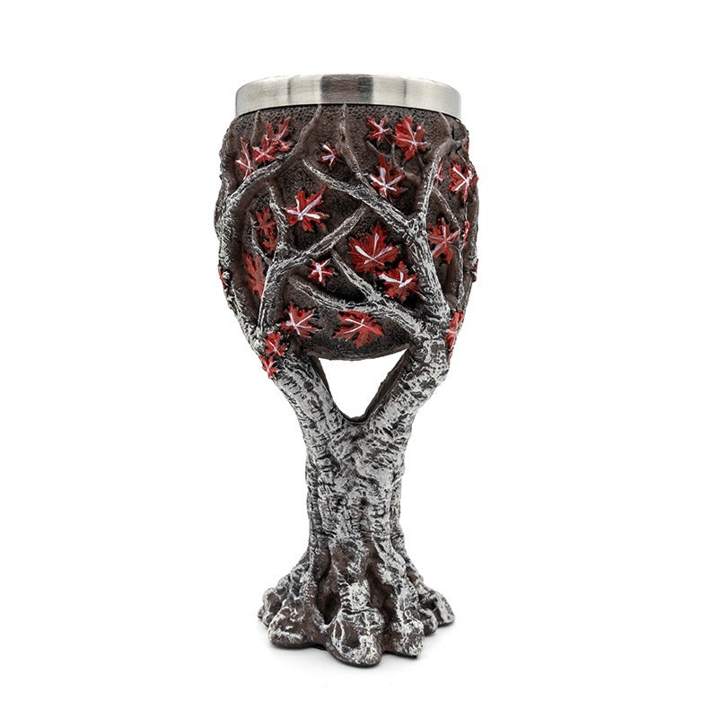 Skeleton head home wine glass ornaments
