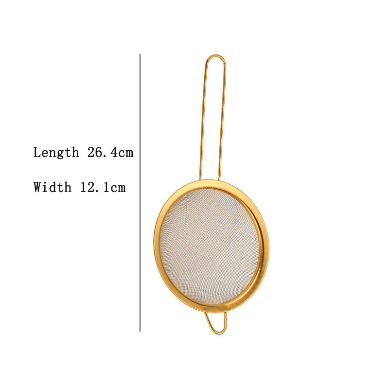 Golden Mesh Strainer Trio