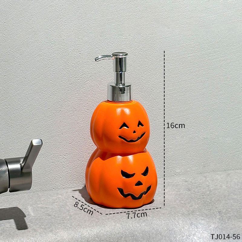 Ghost face pumpkin shaped bottle