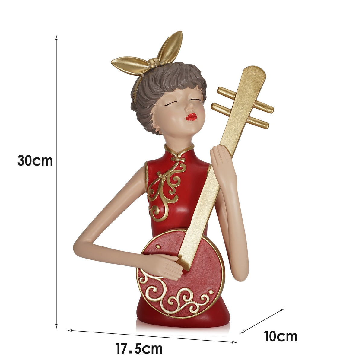 Pipa beauty home decoration resin ornaments