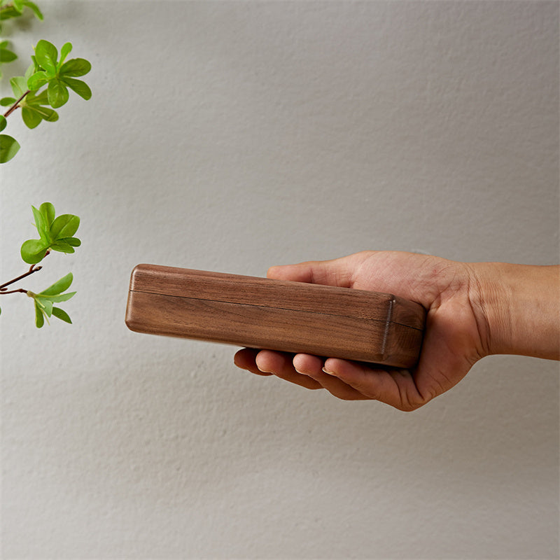 Black Walnut Solid Wood Glasses Storage Box