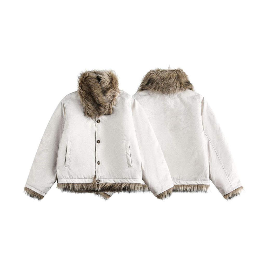 Fur fur collar warm cotton clothing