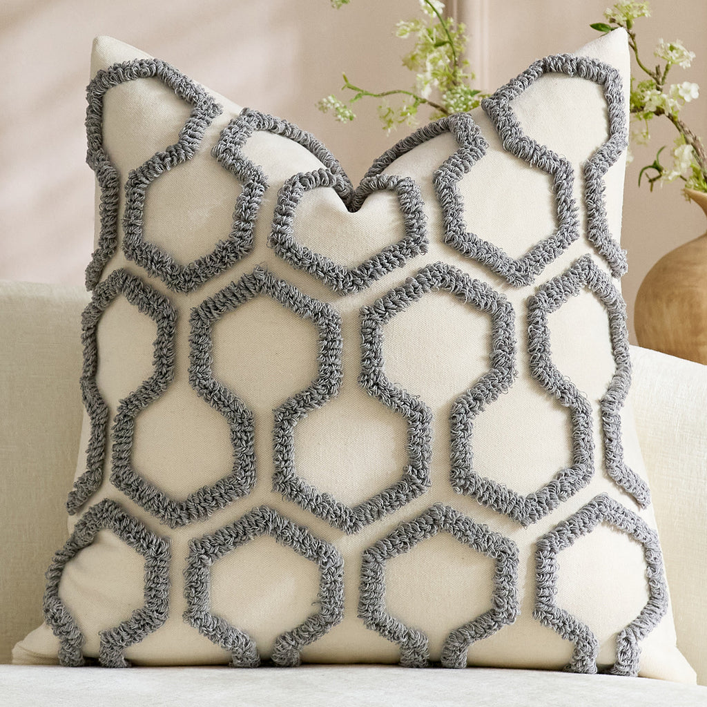 Honeycomb Tufted Cushion Cover
