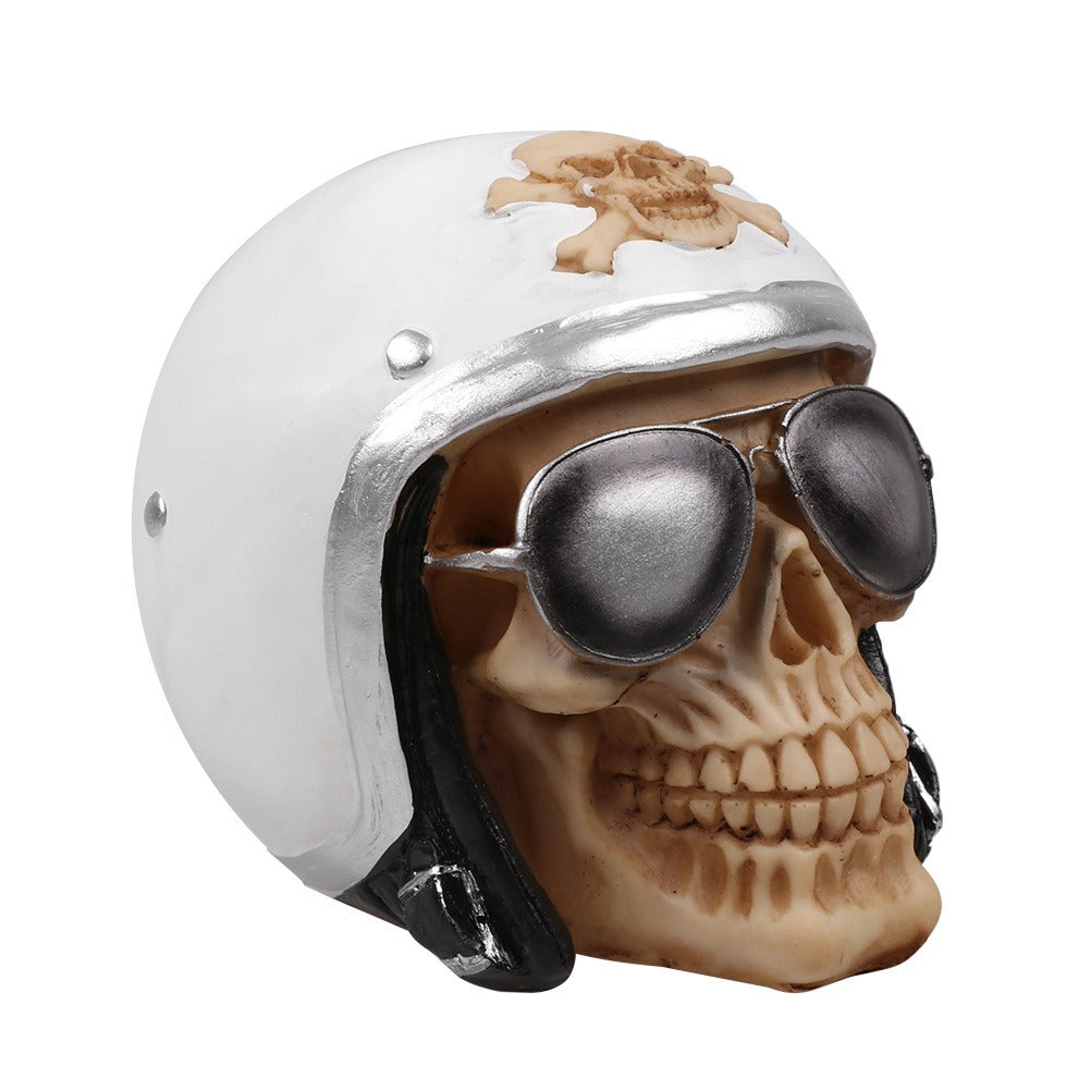Helmet skull decoration home resin ornaments