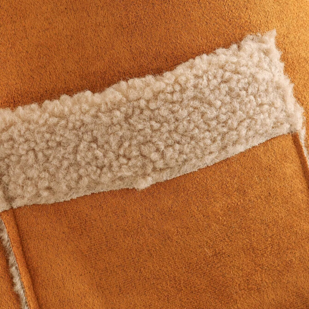 Autumn fashion brown fur integrated sleeveless vest